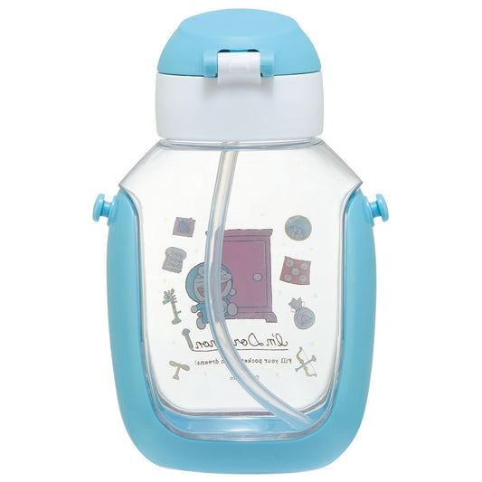 Skater - One-Touch Straw Water Bottle Doraemon 530ml