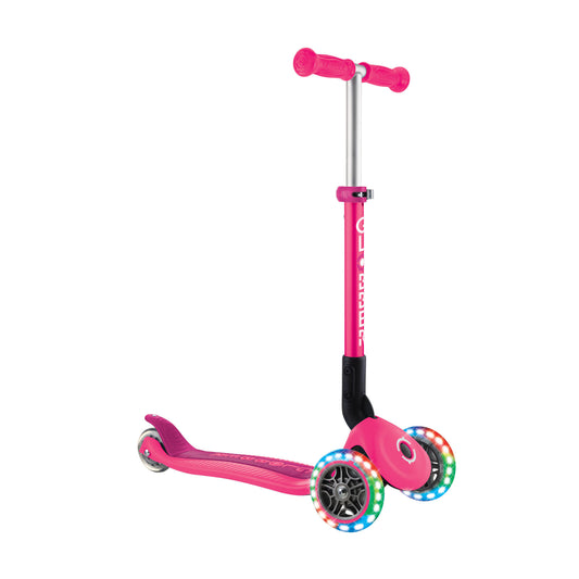 Globber - Junior Foldable 3 - Wheel Scooter with Lights 2Y+