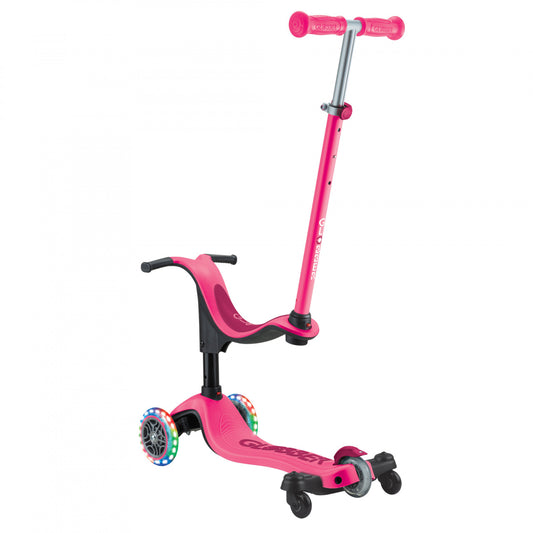 Globber - GO UP SPORTY Lights with Stabilizer - Fuchsia/ Dark Pink