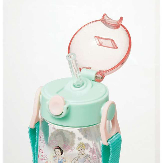 Skater - One-touch Straw Water Bottle Princess 480ml
