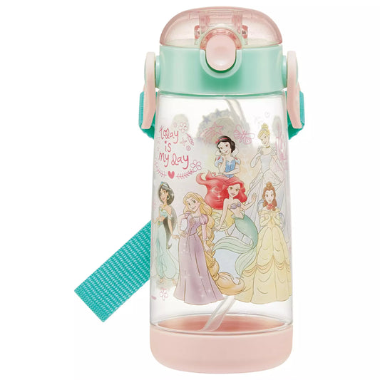 Skater - One-touch Straw Water Bottle Princess 480ml