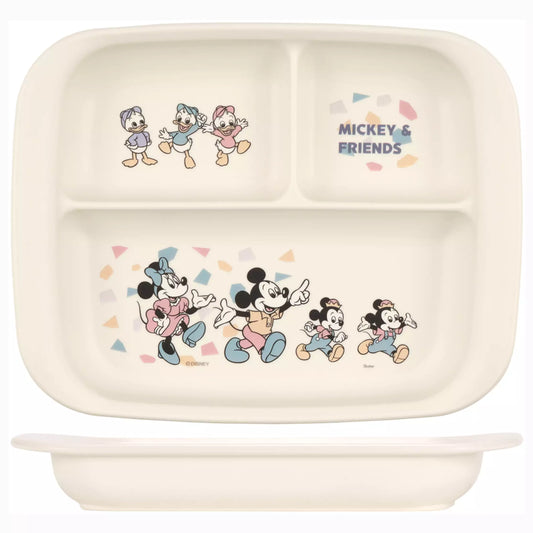 Skater - Kids Divided Plate 470ml Mickey& Friends