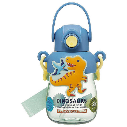 Skater - Straw Water Bottle with 3D Mascot 650mL Dinosaur