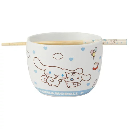 Skater - Ceramic Bowl and Bamboo Chopsticks Set Cinnamoroll