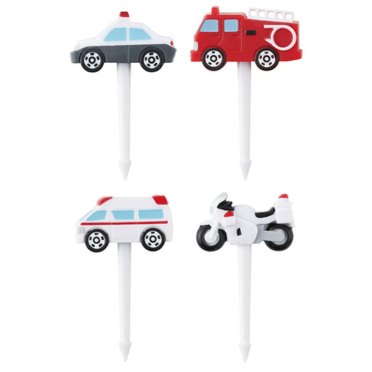 Skater - Lunch Picks 4-pack Skewers Decoration Tomica