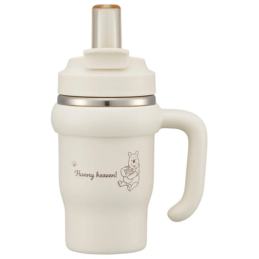 Skater - Straw Tumbler Thermal with Handle 2WAY 570ml Winnie the Pooh