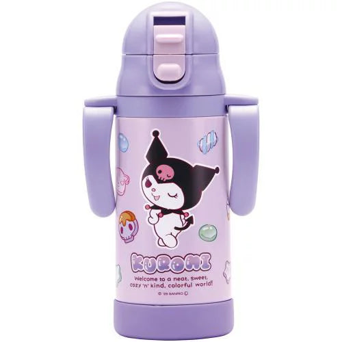 Skater - Vacuum Stainless Steel Straw Insulated Bottle Kuromi 350ml