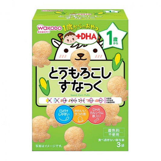 Wakodo - Baby Puffs Sweet Corn 12M+