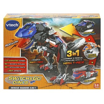 Vtech - Switch & Go Dinos Rescue Raiders 3-in-1