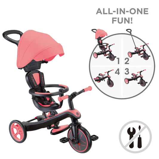 Globber - EXPLORER Trike 4 in 1 Pink