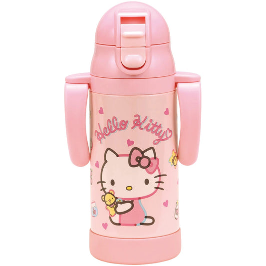Skater - Vacuum Stainless Steel Straw Insulated Bottle Hello Kitty 350ml