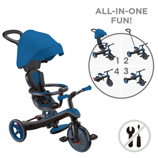 Globber - EXPLORER Trike 4 in 1 Royal Blue