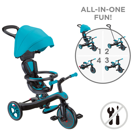 Globber - EXPLORER Trike 4 in 1 Teal