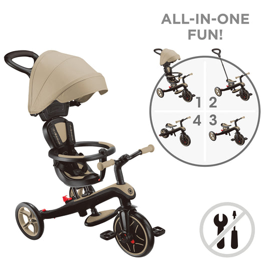 Globber - EXPLORER Trike 4 in 1 Sand
