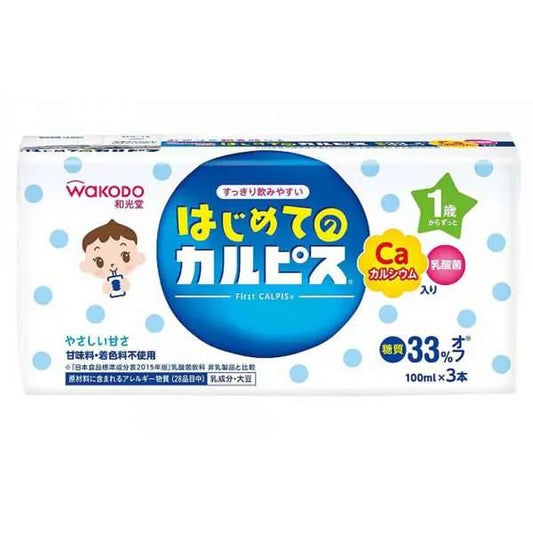 Wakodo - Baby Juice First Calpis 100ml x 3P 12M+