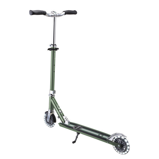 Globber - Flow Element  Foldable Kids Scooter with Lights Olive