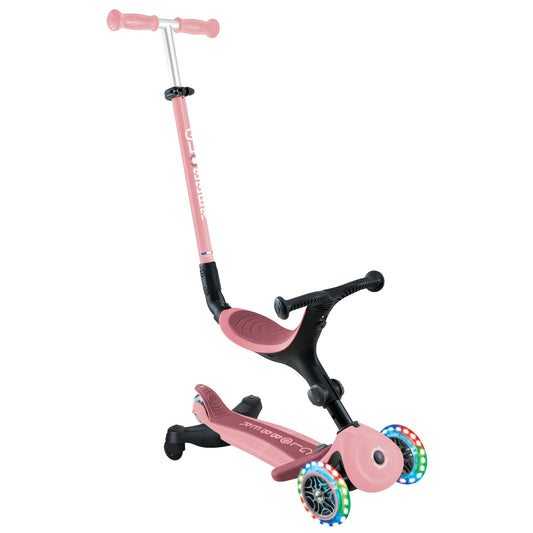Globber - Go Up Active Lights 360 - Pastel/Deep Pink