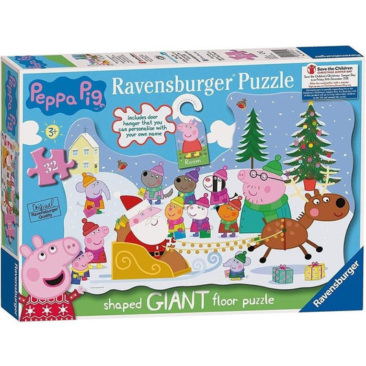Ravensburger - Peppa Pig Christmas Edition Shaped GIANT Floor Puzzle 24p