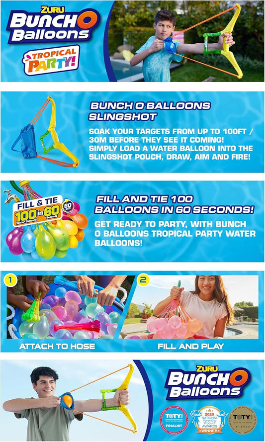 Zuru Bunch O Balloons Tropical Party Slingshot with 100 Balloons