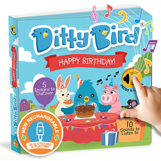 Ditty Bird - Happy Birthday  - USB-C Rechargeable