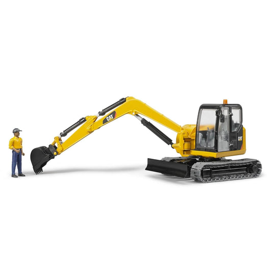 Bruder - CAT Mini Excavator with Worker