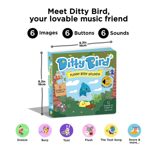 Ditty Bird - Funny Body Sounds - USB-C rechargeable