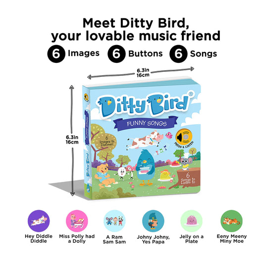 Ditty Bird - Funny Songs - USB-C rechargeable