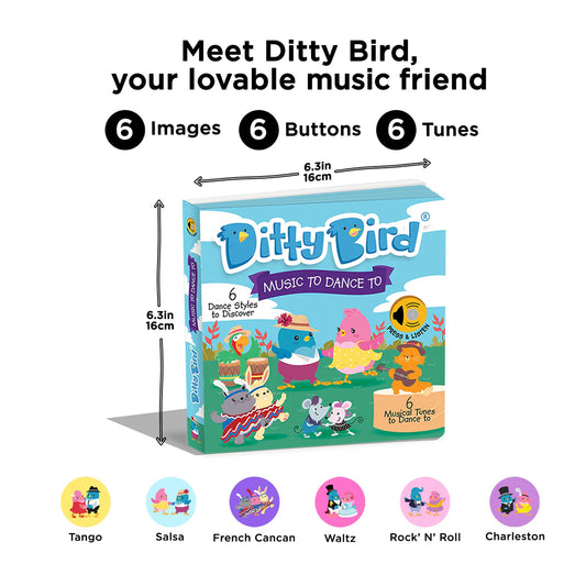 Ditty Bird - Music To Dance To - USB-C rechargeable