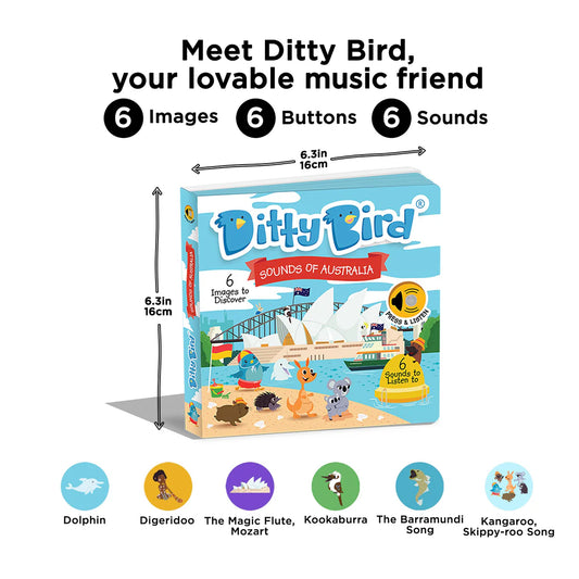 Ditty Bird - Sounds of Australia - USB-C rechargeable