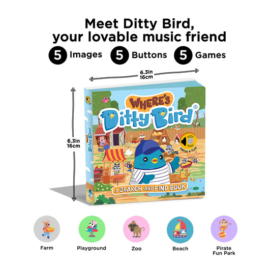 Ditty Bird - Where's Ditty Bird? - USB-C rechargeable