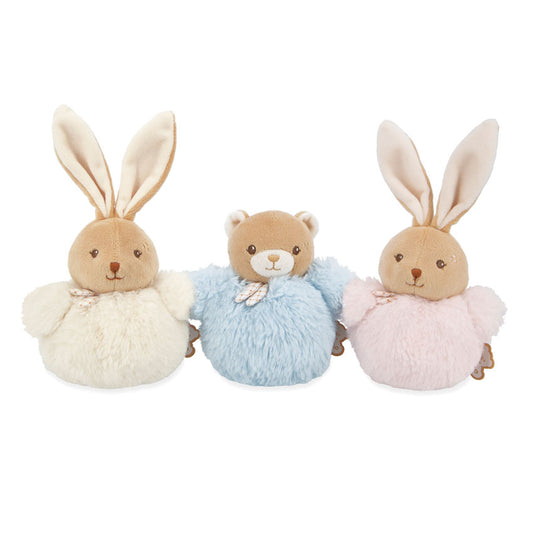 Kaloo - Signature Pompom Bear Blue/ Pink/Cream
