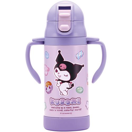 Skater - Vacuum Stainless Steel Straw Insulated Bottle Kuromi 350ml