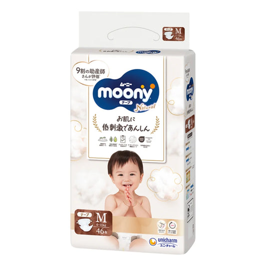 Moony - Nappies Natural Moony M 6-11kg 46pcs