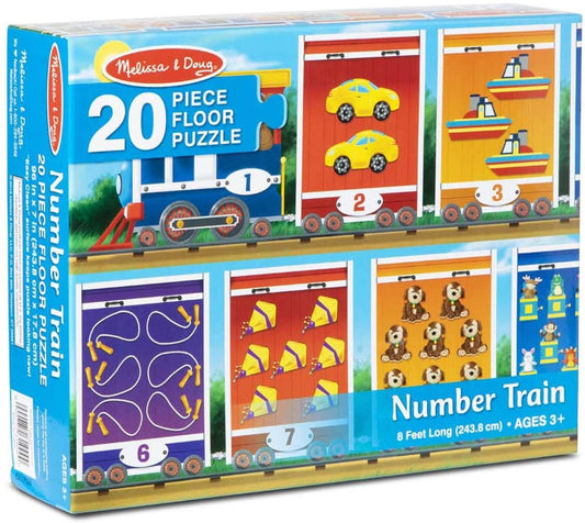 Melissa & Doug - Number Train Floor Puzzle 20 pce