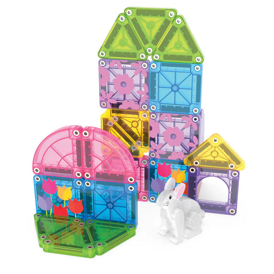 MAGNA-TILES - Spring Garden 24-Piece Travel Set