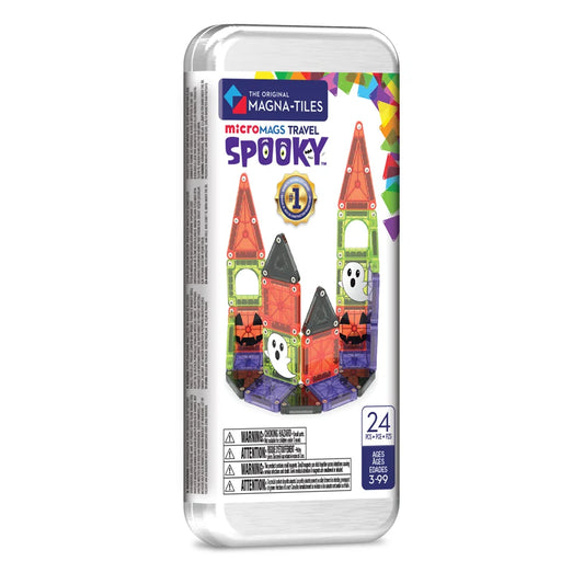 MAGNA-TILES - microMAGS - Spooky Travel Set - 24 Piece Set