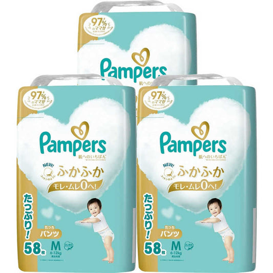 Pampers - Premium Care Nappy Pants M 6-12kg 3Packs 174pcs (M58*3)