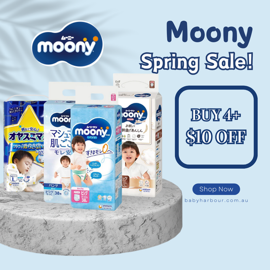 Moony Spring Sale - $10 OFF Buy 4+
