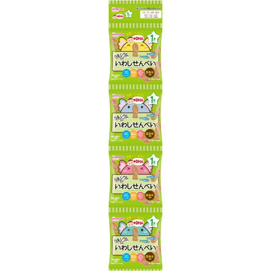 Wakodo - Baby snacks + DHA Dried Fish Rice Crackers 1Y+