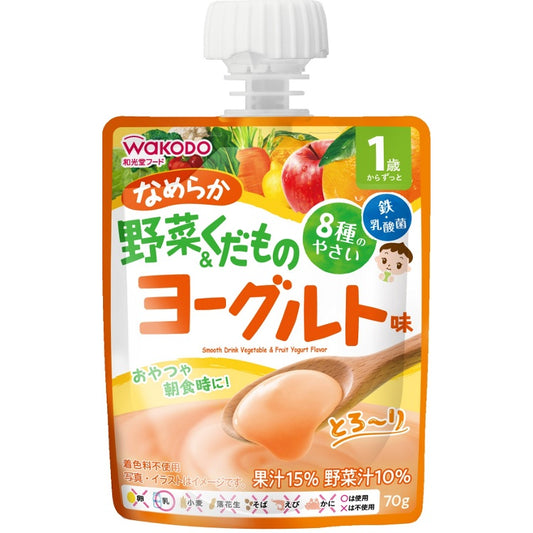 Wakodo - MY Jelly Drink Smooth Vegetables and Fruits Yogurt Flavor 70g 1Y+