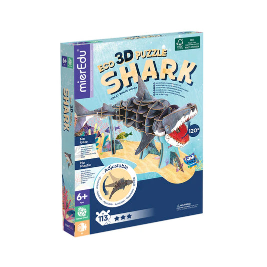 MierEdu - ECO 3D Puzzle - Great White Shark