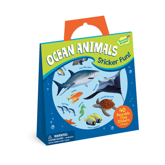 Peaceable Kingdom - Ocean Animals Reusable Sticker Tote