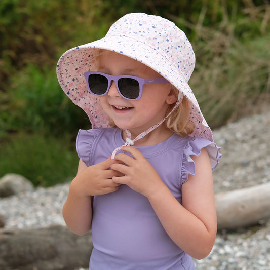 Jan & July - Kids Cotton Xplorer Hat - Pink Blossoms