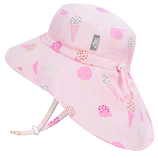Jan & July Kids Aqua-Dry Xplorer Hat - Pink Ice Cream