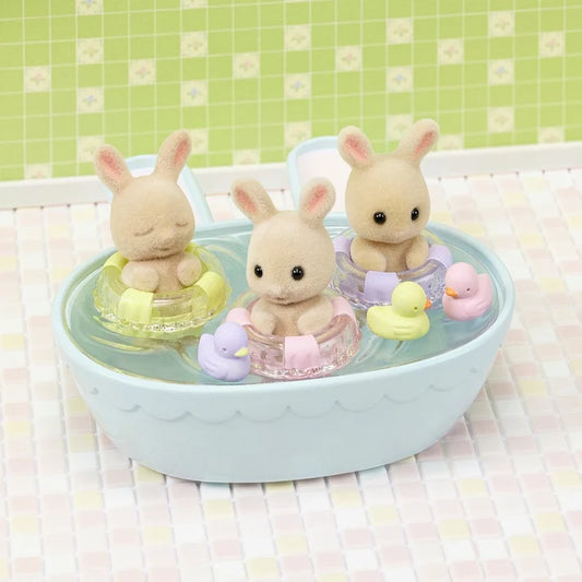 Sylvanian Families - Triplets Baby Bathtime Set JP Version