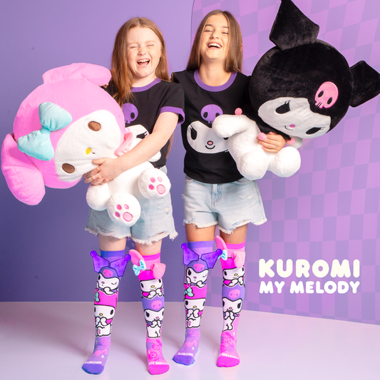 MADMIA -Kuromi & Melody Scoks- Kids & Adults Age 6 - 99Y