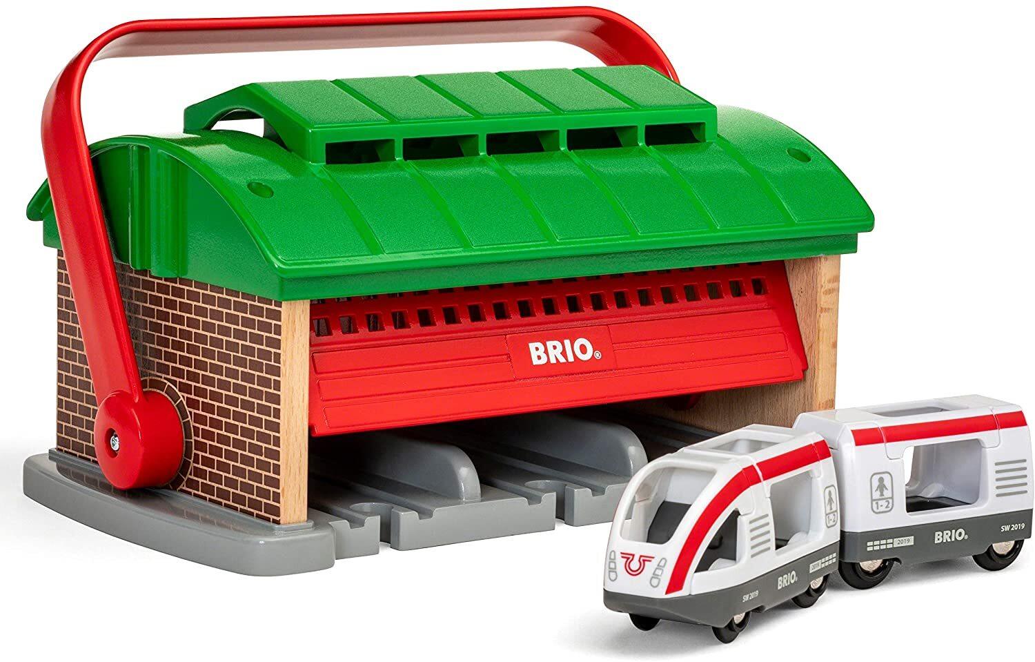 BRIO - Train Garage with Handle 3 Pcs - Baby Harbour