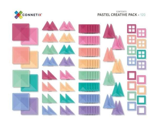 Connetix - 120 Piece Pastel Creative Pack - Baby Harbour