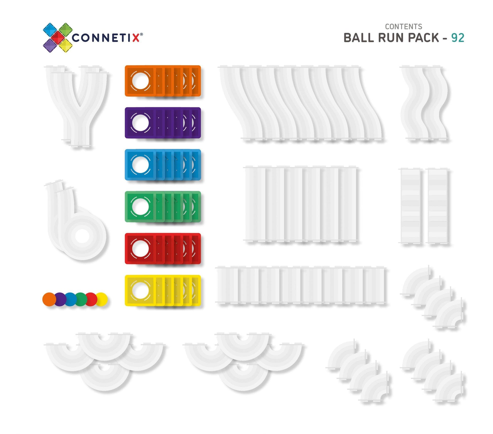 Connetix - 92 Piece Ball Run Pack AU - Baby Harbour