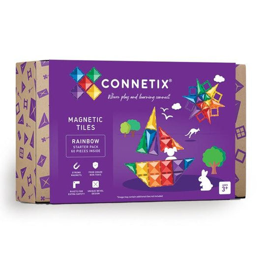 Connetix - Rainbow Starter Pack 60 pc - Baby Harbour